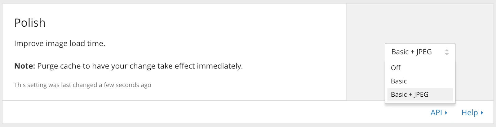 Режим Polish в Cloudflare