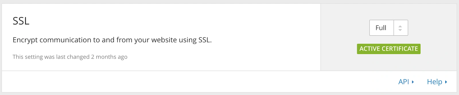 Активация SSL-сертификата 