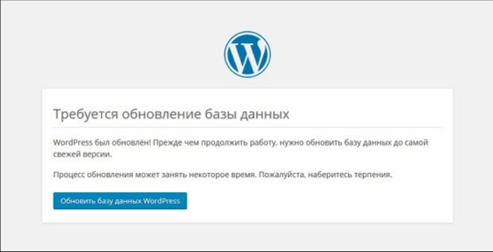Обновления базы данных WordPress