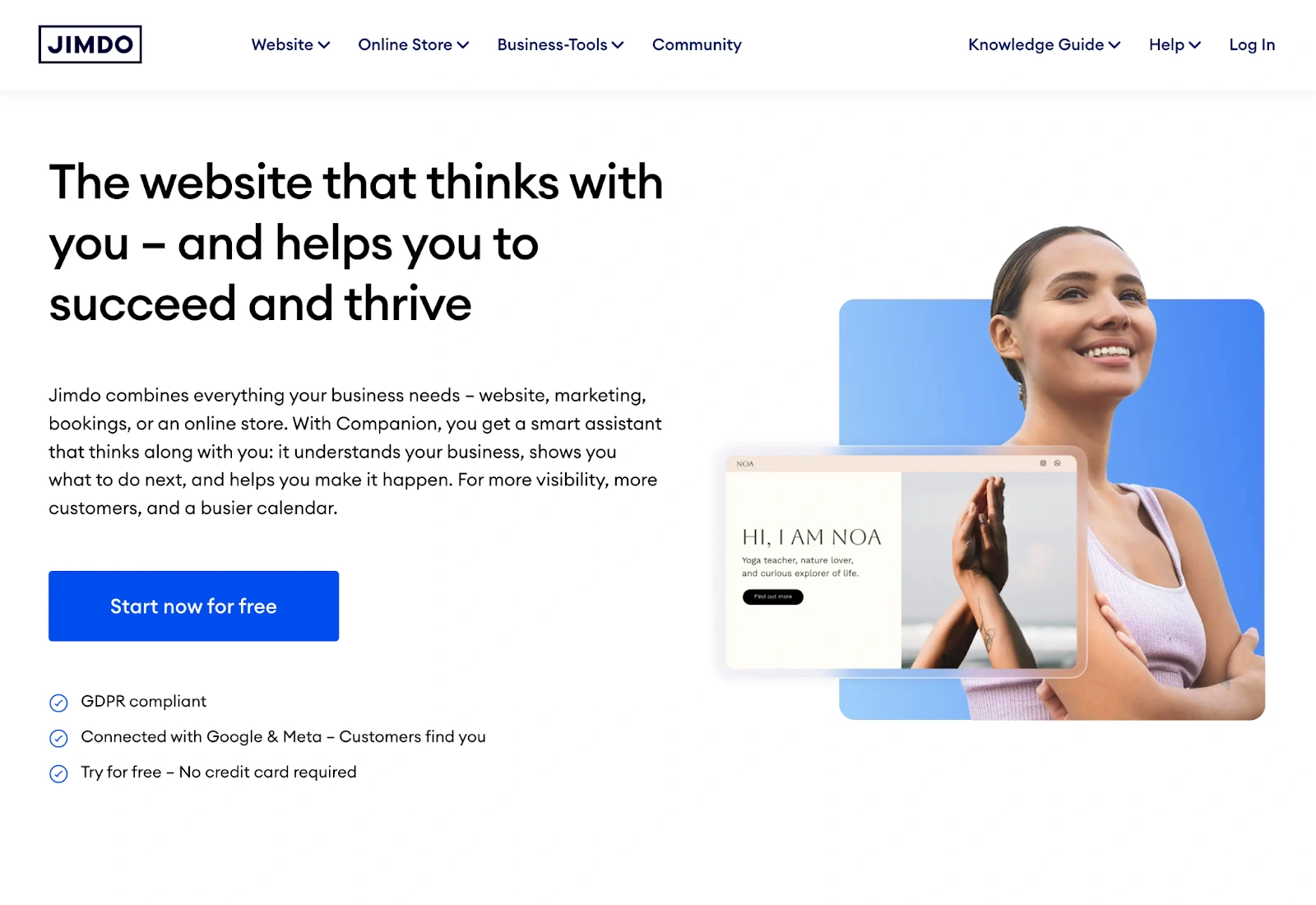 Немецкий конструктор сайтов Jimdo: разбор возможностей, недостатков и преимуществ