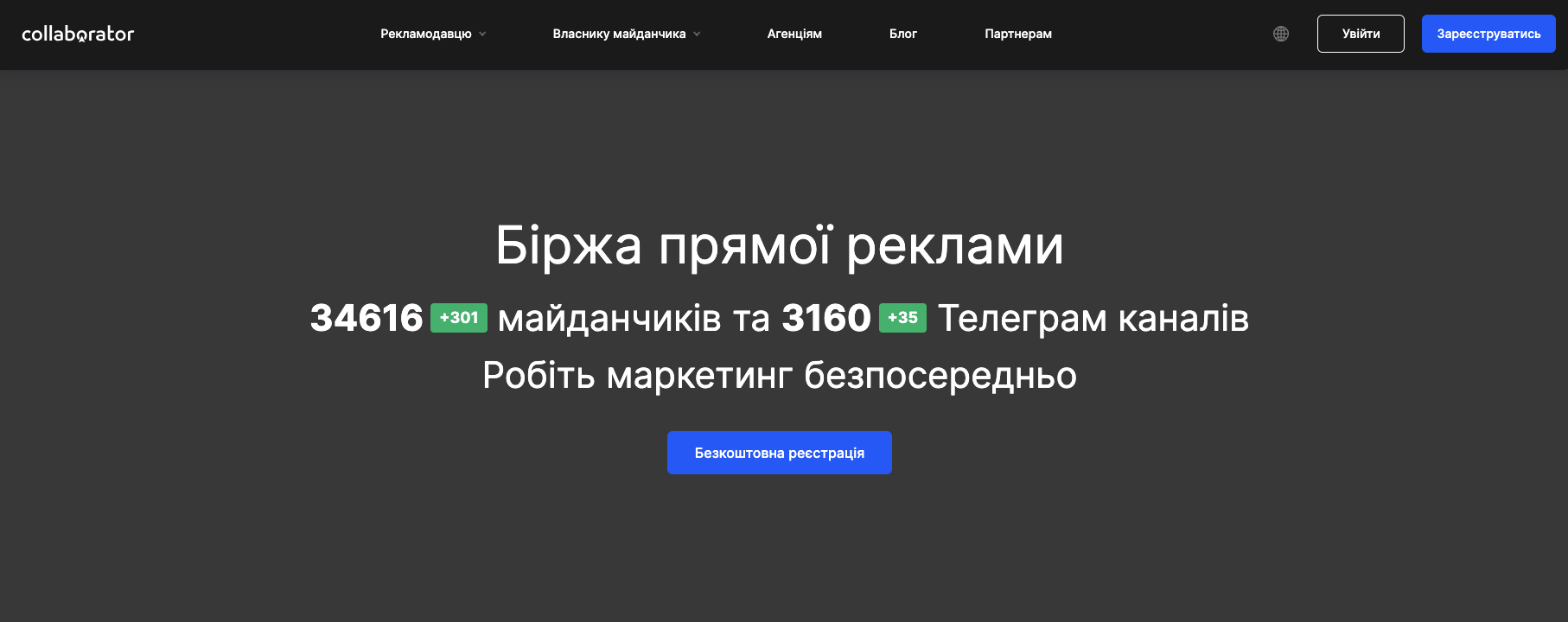 Главная страница collaborator.pro | Блог HostPro