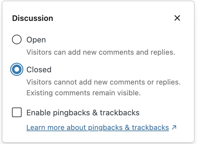 Настройка обсуждения под статьями в блоге сайта на WordPress.
