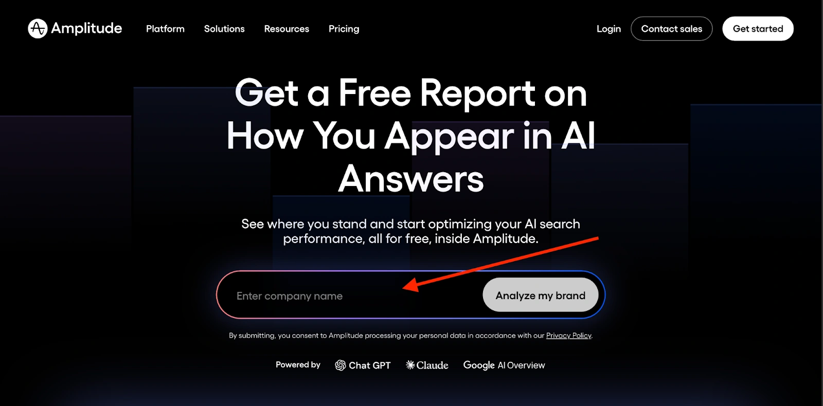 Початок роботи з інструментом AI visibility від Amplitude