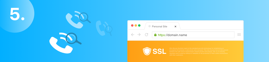 5. Вимоги телефонної перевірки для OV SSL сертифікату