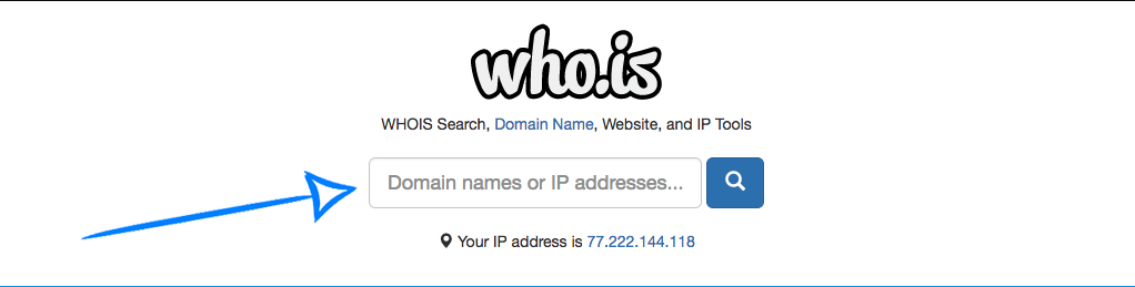 Проверка статуса домена в who.is