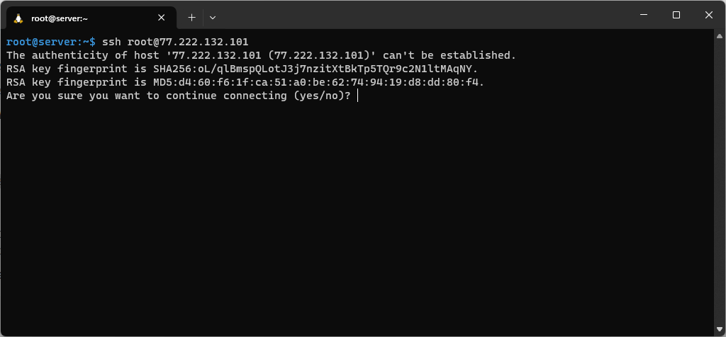 Подключение по SSH через Terminal | HostPro Wiki