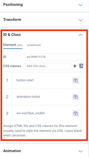 Раздел ID & Class | Wiki HostPro