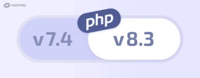 Зміна версії PHP для сайту через панель керування