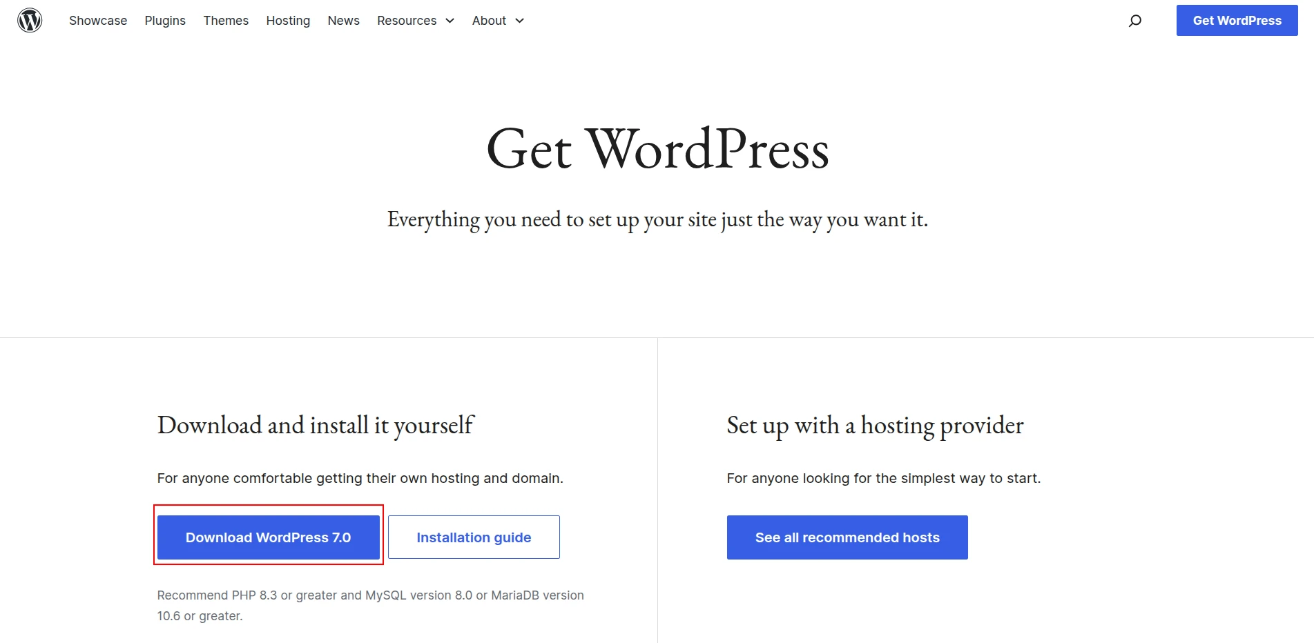 Як завантажити актуальну версію WordPress на свій компʼютер | Wiki HostPro
